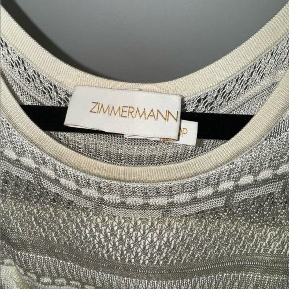 Zimmermann White Ruffled Midi Dress - Picture 2 of 3